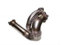 Focus RS MK2 Downpipe 2-Rohr optimiert, 76mm Edelstahl