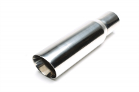 Endrohr Edelstahl universal 100mm rund / angeschrägt