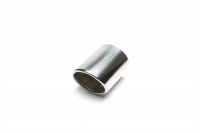 Endrohr Edelstahl universal 85 x 92mm oval / gebördelt / angeschrägt
