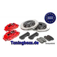 Big Brake RaptorX-treme 4-Kolben Festsattel  für Ford Puma/Fiesta, 2--teilige 330x28mm Bremsscheiben, genutet und mit Alu-Nabe, plug & play Montage