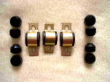 Polyurethan Stabilisator-Buchsen universal Set für Probe 1 Serie, V: 24,2mm H: 18mm