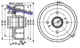 Bremstrommel, 180mm