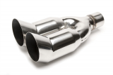 Endrohr Edelstahl universal 2 x 89mm DTM rund