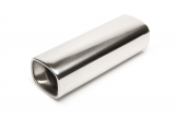 Endrohr Edelstahl universal 80mm eckig oval / gerade