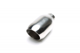 Endrohr Edelstahl universal 92 x 86mm oval / angeschrägt
